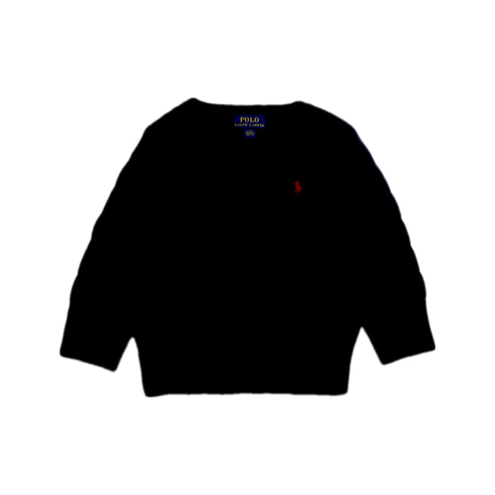A Black Knit Sweaters from Polo Ralph Lauren in size 2T for boy. (Front View)