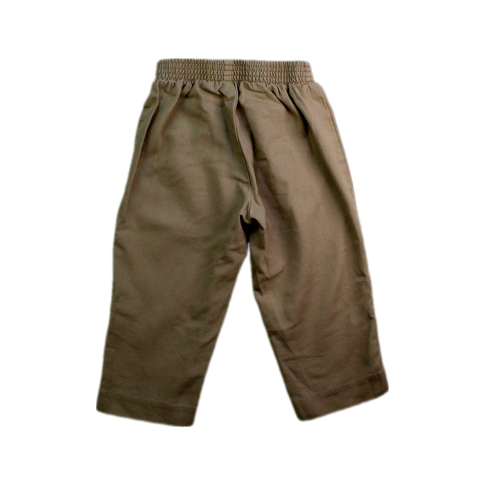 A Brown Casual Pants from Nautica in size 2T for boy. (Back View)