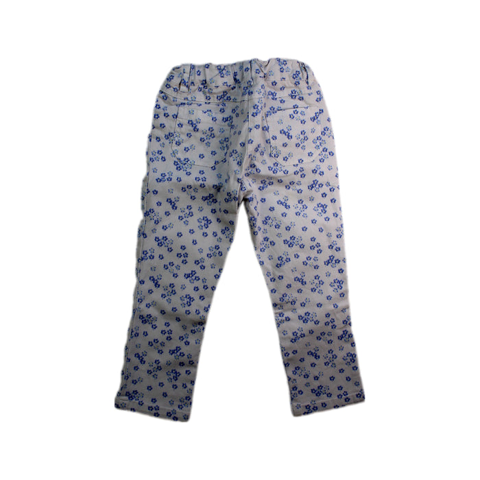 A White Jeans from Jacadi in size 3T for girl. (Back View)