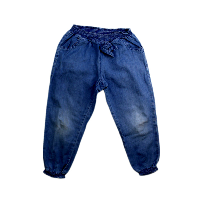 A Blue Casual Pants from Little Mercerie in size 3T for girl. (Front View)