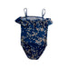 A Blue Swimsuits from Petit Bateau in size 6T for girl. (Back View)