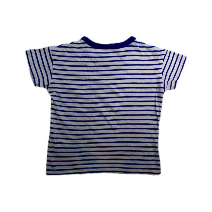 A Blue Short Sleeve T Shirts from Petit Bateau in size 6T for neutral. (Back View)
