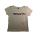 A Beige Short Sleeve T Shirts from Petit Bateau in size 6T for neutral. (Front View)
