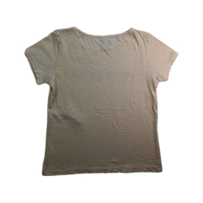 A Beige Short Sleeve T Shirts from Petit Bateau in size 6T for neutral. (Back View)