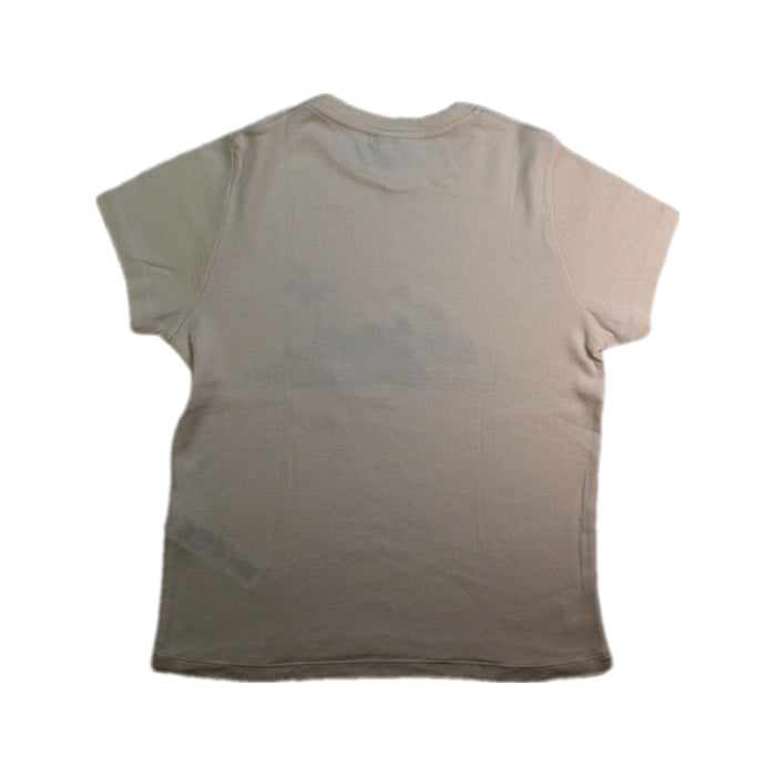 A Beige Short Sleeve T Shirts from Petit Bateau in size 8Y for boy. (Back View)
