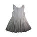 A White Sleeveless Dresses from Petit Bateau in size 6T for girl. (Back View)