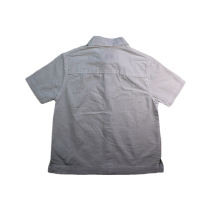 A White Short Sleeve Shirts from Cyrillus in size 4T for boy. (Back View)