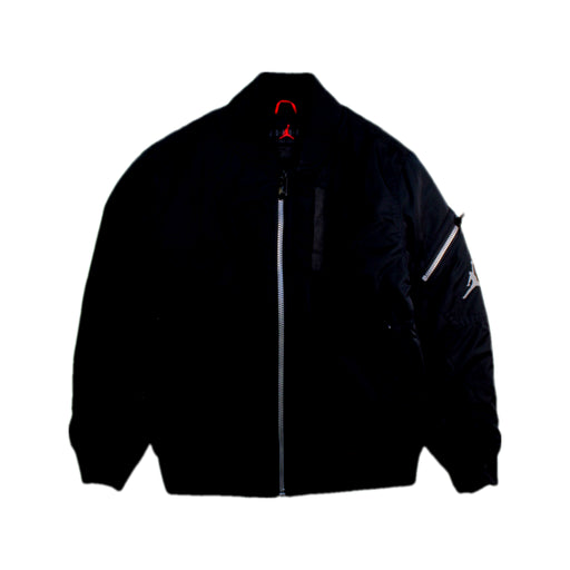 A Black Puffer/Quilted Jackets from Air Jordan in size 5T for boy. (Front View)