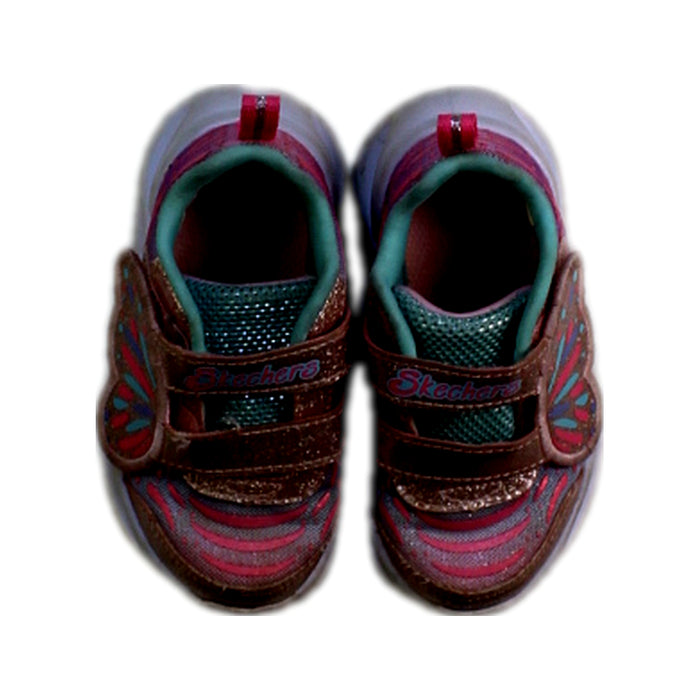 A Multicolour Sneakers from Skechers in size 12-18M for girl. (Back View)