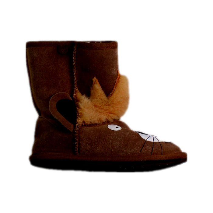 A Brown Winter Boots from EMU Australia in size 6T for boy. (Front View)
