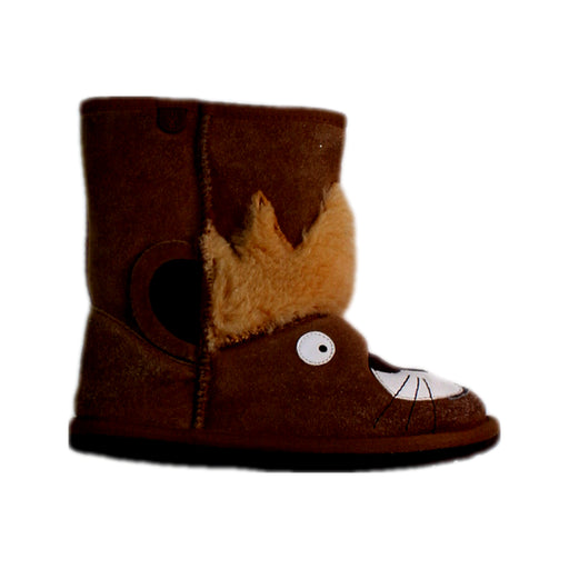 A Brown Winter Boots from EMU Australia in size 6T for boy. (Front View)