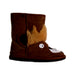 A Brown Winter Boots from EMU Australia in size 6T for boy. (Front View)