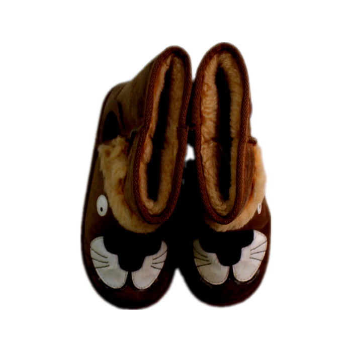 A Brown Winter Boots from EMU Australia in size 6T for boy. (Back View)