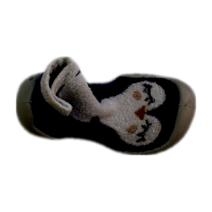A Black Slippers from Collegien in size 6T for girl. (Front View)