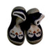 A Black Slippers from Collegien in size 6T for girl. (Back View)