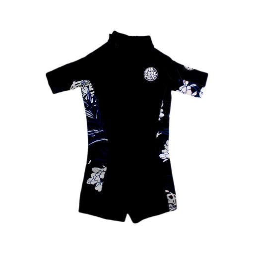 A Black Rash Guards from Rip Curl in size 8Y for girl. (Front View)