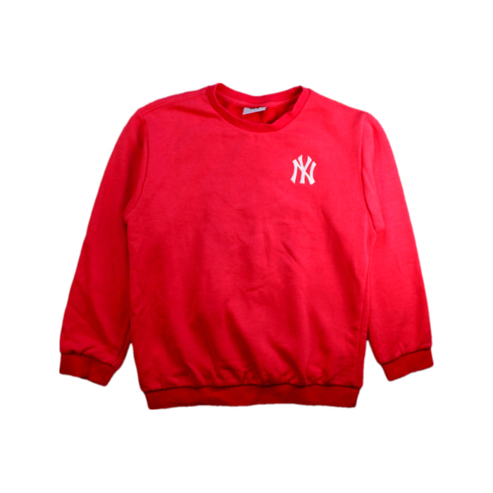 A Red Crewneck Sweatshirts from MLB in size 9Y for girl. (Front View)