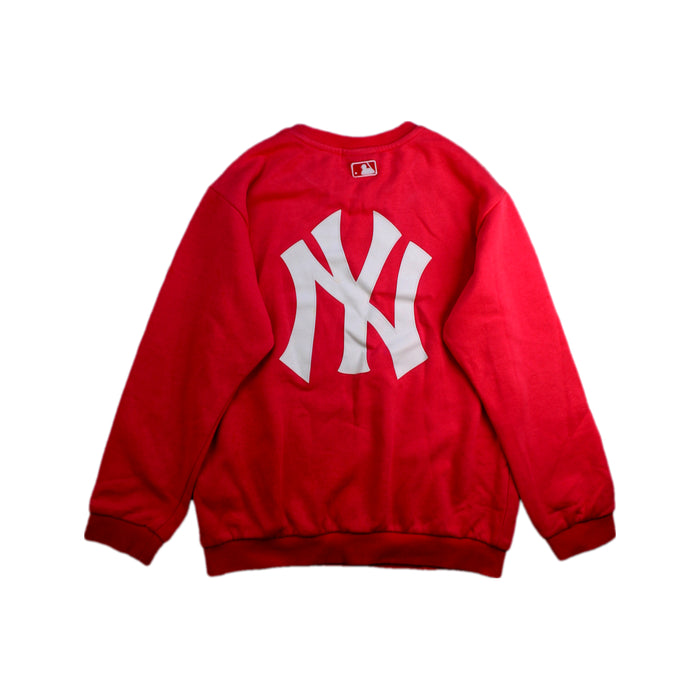 A Red Crewneck Sweatshirts from MLB in size 9Y for girl. (Back View)