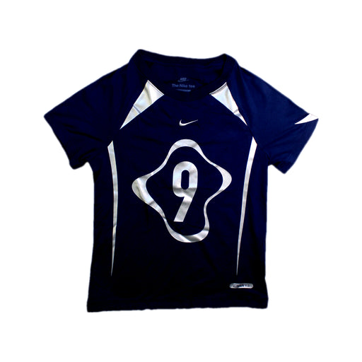 A Navy Active Tops from Nike in size 11Y for girl. (Front View)