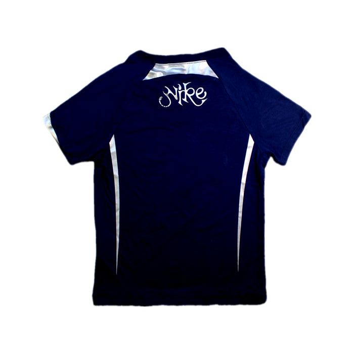 A Navy Active Tops from Nike in size 11Y for girl. (Back View)