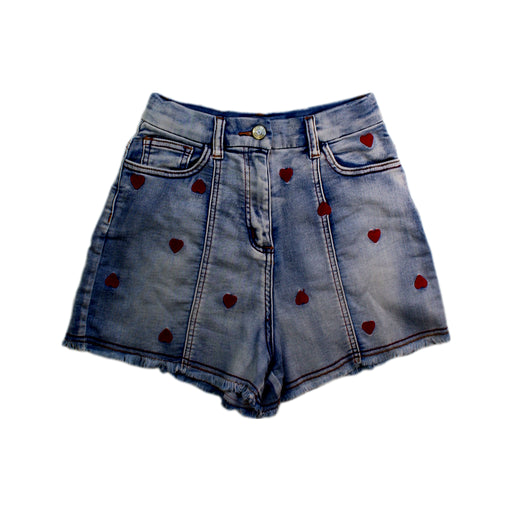A Blue Shorts from Monnalisa in size 12Y for girl. (Front View)