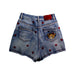 A Blue Shorts from Monnalisa in size 12Y for girl. (Back View)