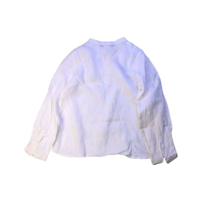 A White Long Sleeve Shirts from Bonpoint in size 6T for boy. (Back View)