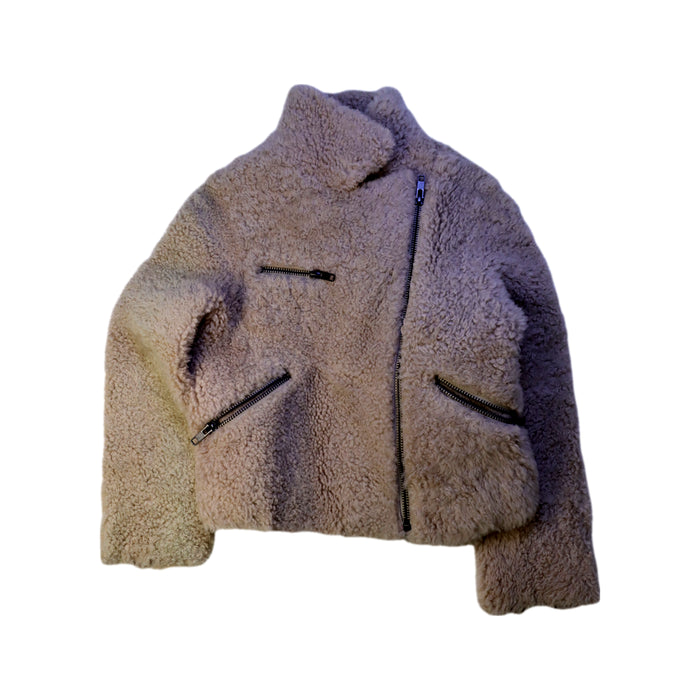 A Beige Lightweight Jackets from Bonpoint in size 6T for girl. (Front View)