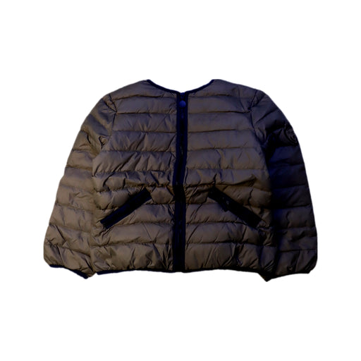 A Black Puffer/Quilted Jackets from Bonpoint in size 6T for girl. (Front View)