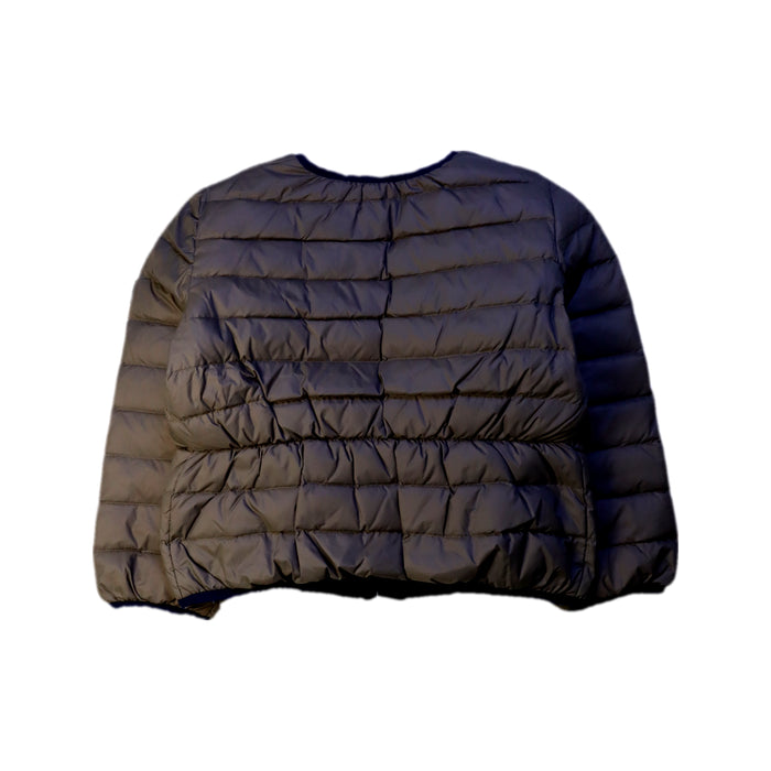 A Black Puffer/Quilted Jackets from Bonpoint in size 6T for girl. (Back View)