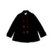 A Black Coats from Burberry in size 6T for girl. (Front View)