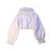 A White Cardigans from Janie & Jack in size 5T for girl. (Back View)