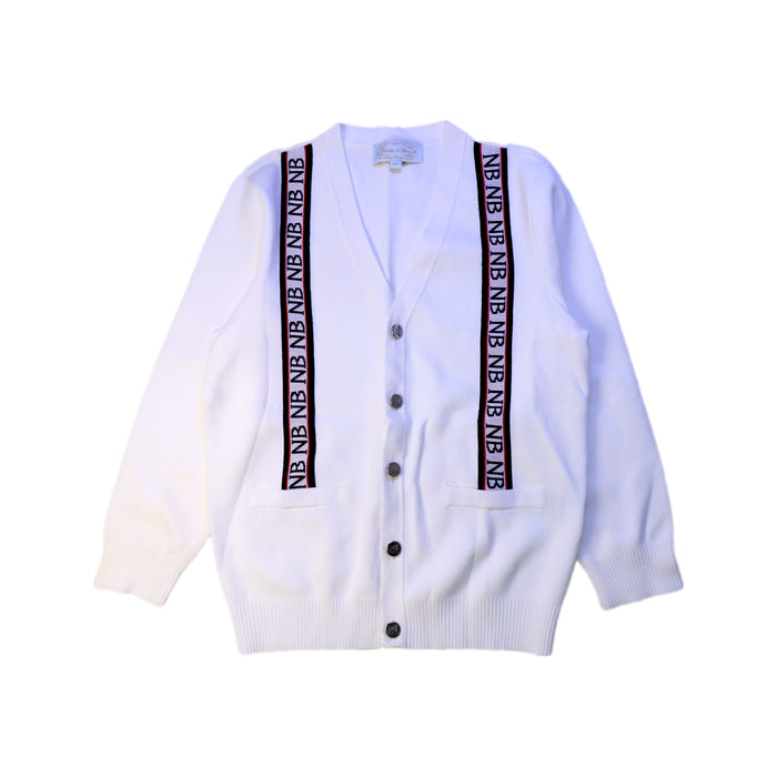 A White Cardigans from Nicholas & Bears in size 6T for girl. (Front View)