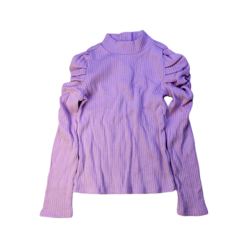 A Purple Long Sleeve Tops from Janie & Jack in size 6T for girl. (Front View)