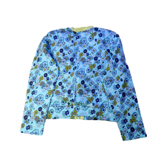 A Blue Lightweight Jackets from Steiff in size 6T for girl. (Back View)