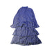 A Blue Long Sleeve Dresses from Janie & Jack in size 6T for girl. (Back View)