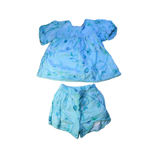 A Blue Shorts Sets from Baker by Ted Baker in size 4T for girl. (Front View)