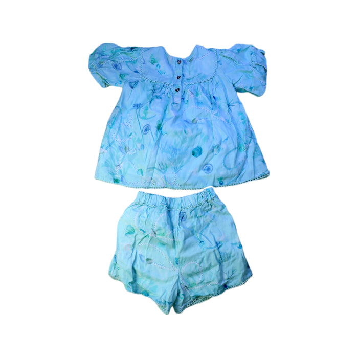 A Blue Shorts Sets from Baker by Ted Baker in size 4T for girl. (Back View)