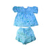 A Blue Shorts Sets from Baker by Ted Baker in size 4T for girl. (Back View)