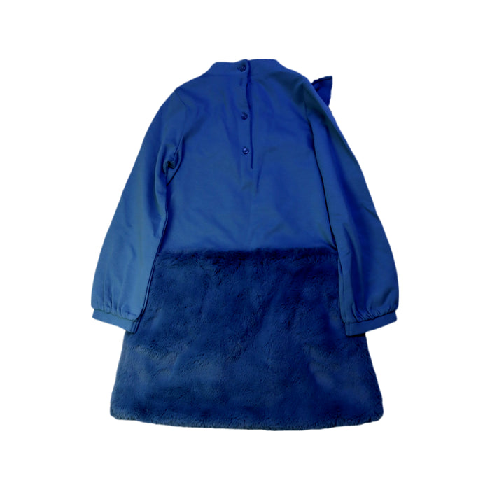 A Blue Long Sleeve Dresses from Janie & Jack in size 6T for girl. (Back View)