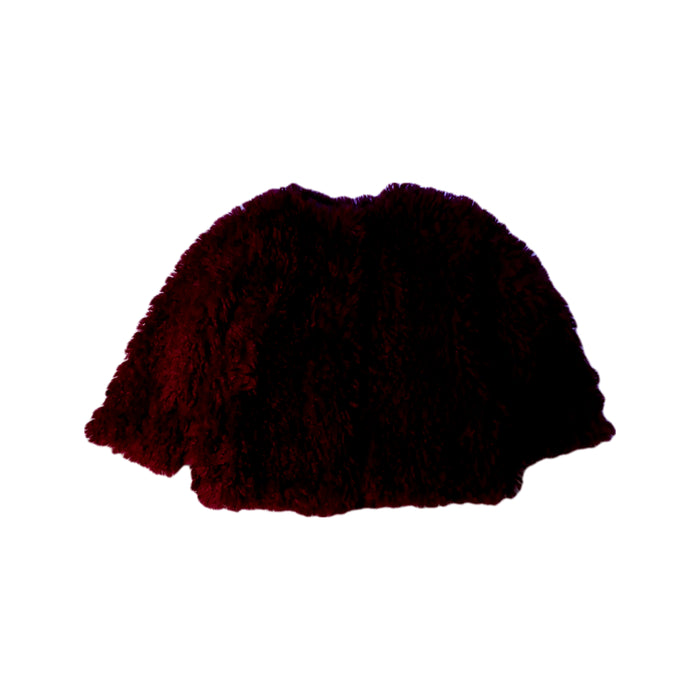 A Burgundy Capes & Ponchos from Janie & Jack in size 5T for girl. (Front View)