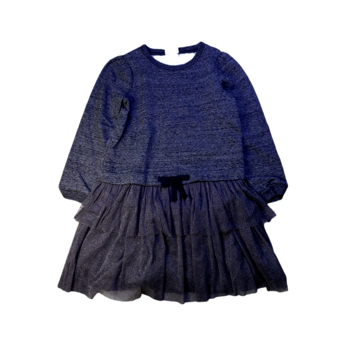 A Grey Long Sleeve Dresses from Crewcuts in size 6T for girl. (Front View)