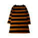 A Black Long Sleeve Dresses from Miki House in size 5T for girl. (Front View)