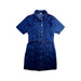 A Blue Short Sleeve Dresses from Seed in size 14Y for girl. (Front View)