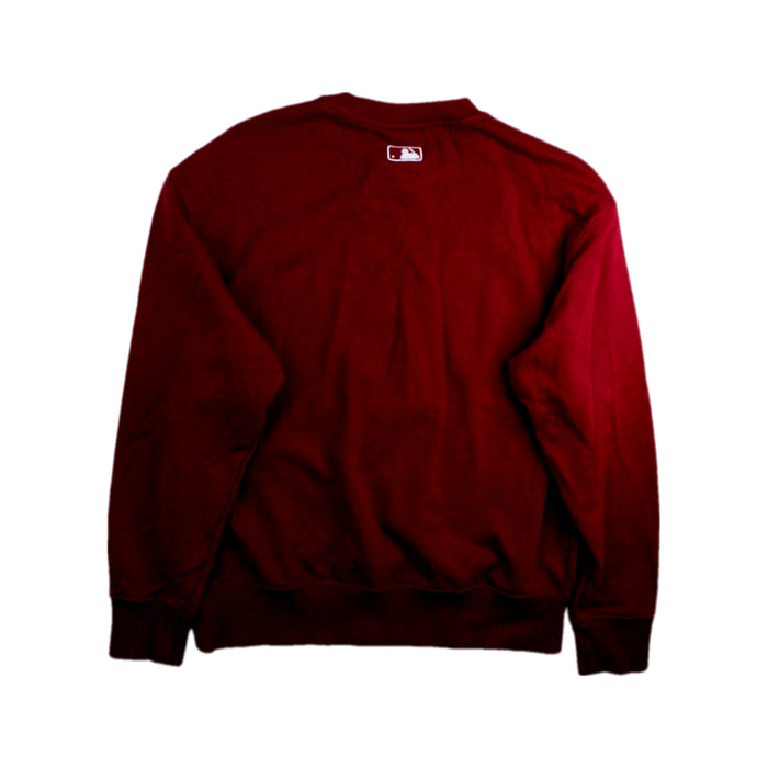 A Burgundy Crewneck Sweatshirts from MLB in size 14Y for girl. (Back View)