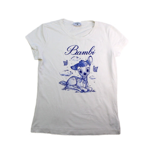 A White Short Sleeve T Shirts from Monnalisa in size 12Y for girl. (Front View)