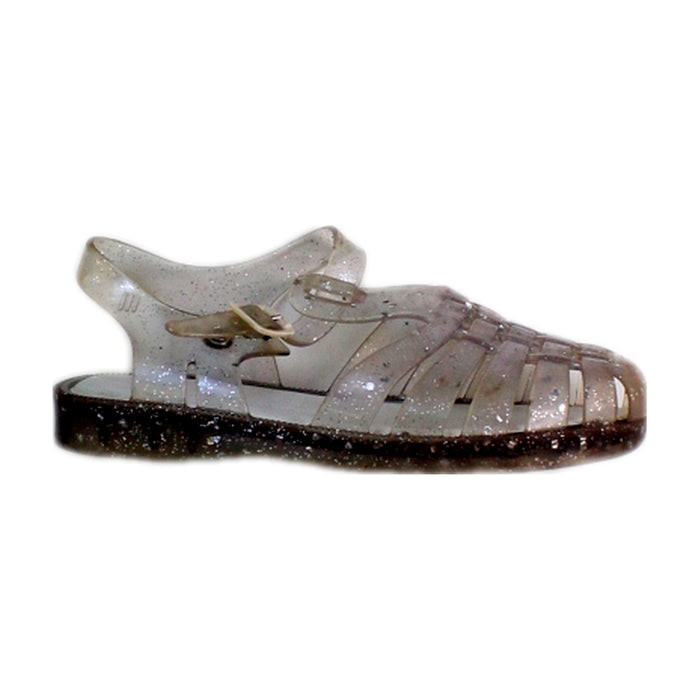 A Transparent Sandals from Melissa in size 7Y for girl. (Front View)