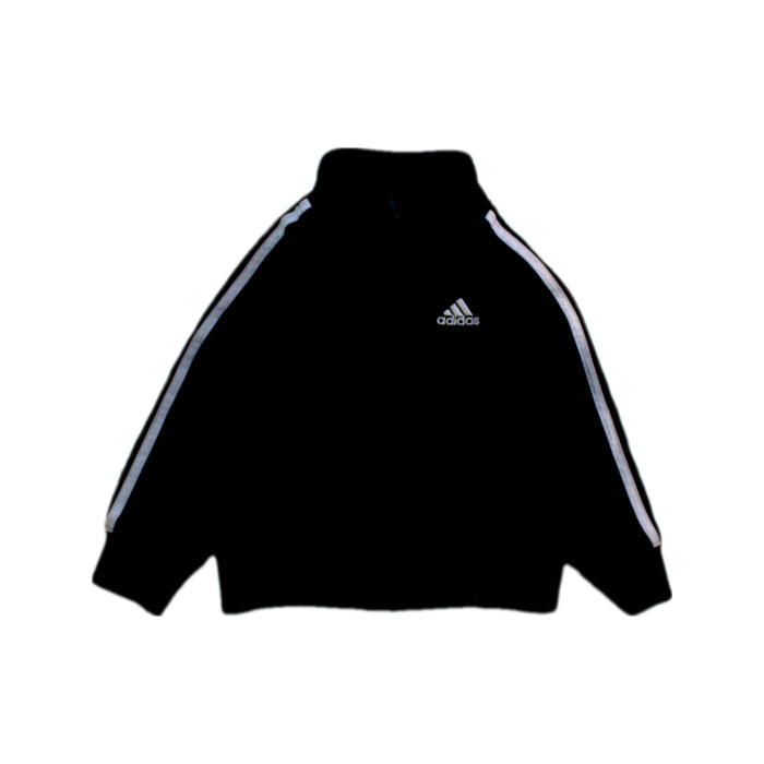 A Black Lightweight Jackets from Adidas in size 12-18M for boy. (Front View)