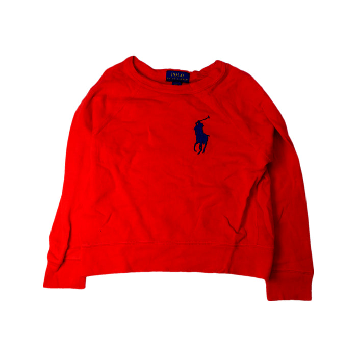 A Red Long Sleeve Tops from Polo Ralph Lauren in size 3T for neutral. (Front View)