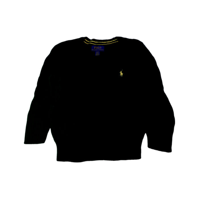 A Black Knit Sweaters from Polo Ralph Lauren in size 3T for boy. (Front View)